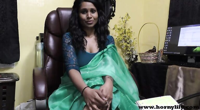 Hindi Sex teacher gives a JOI