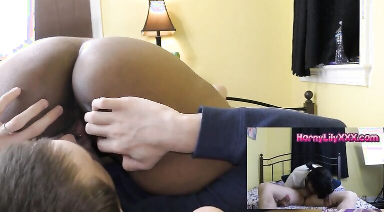 69 cunnilingus fucking cum-on-desi butt