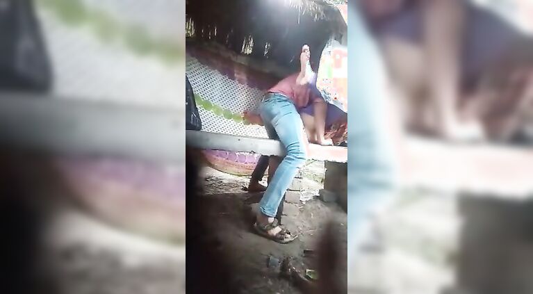 Secret public sex on Lock down