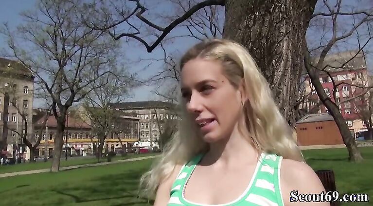 GERMAN SCOUT - SEDUCE SKINNY YOUNG NESTY TO FUCK AT STREET AUDITION