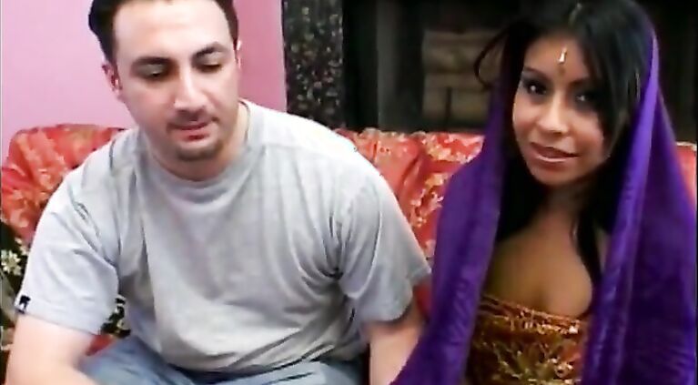Horny Desi babysitter has rough sex and then gets her cunt creamed