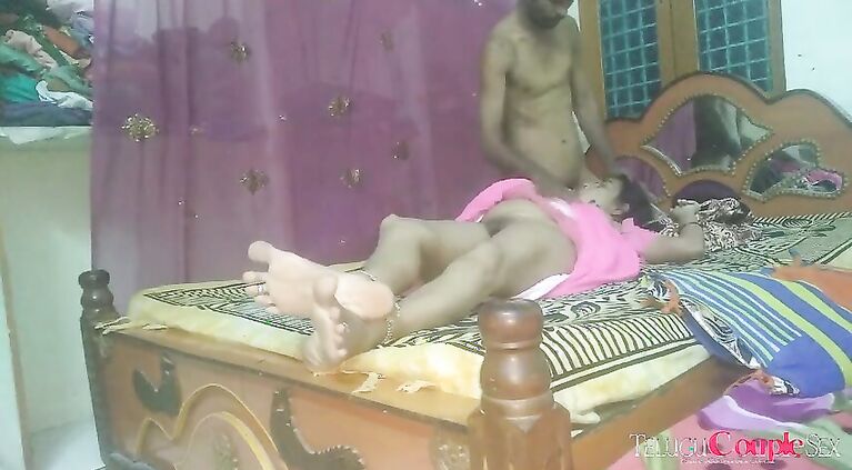 Indian Telugu Couple Celebrating Anniversary Day With Cute Sex In Various Positions