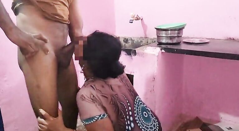 Aunty was working in the kitchen when I had sex with her