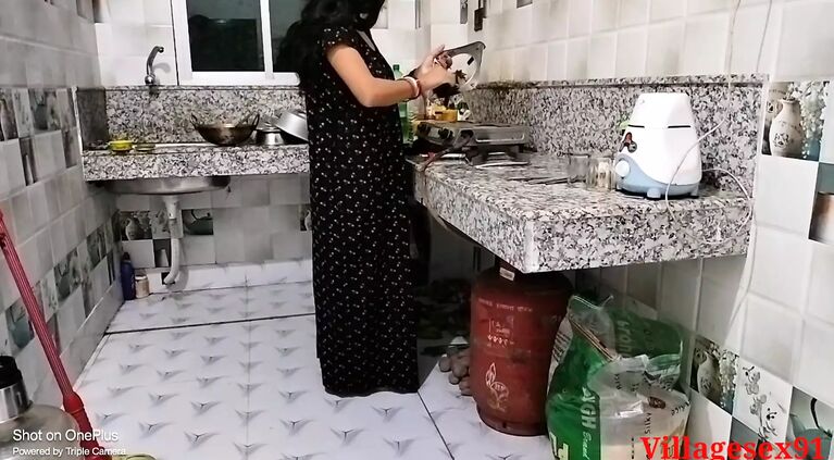 Ebony Dress Housewife Sex With Kitchen ( Official Film By Villagesex91)