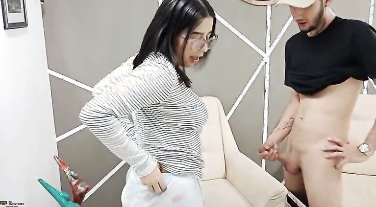 Game between horny stepbrothers ends in a delicious oral at home alone - Porn in Spanish