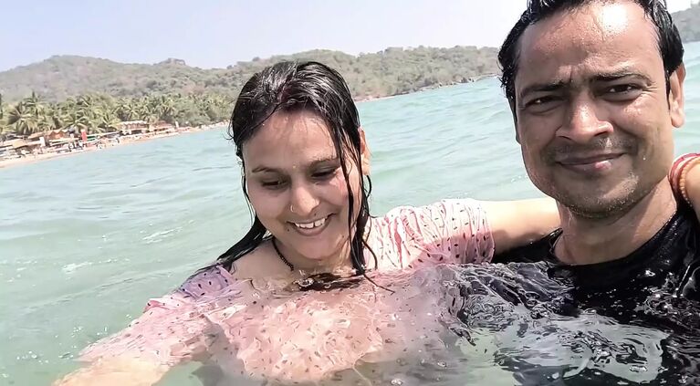 Fuck in the sea on boat
