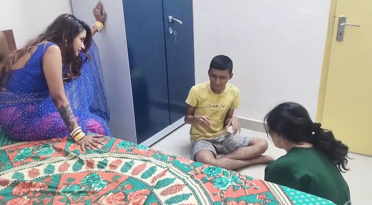 Two Girls Seduced a Teen Boy and That Boy Fucked a Girl