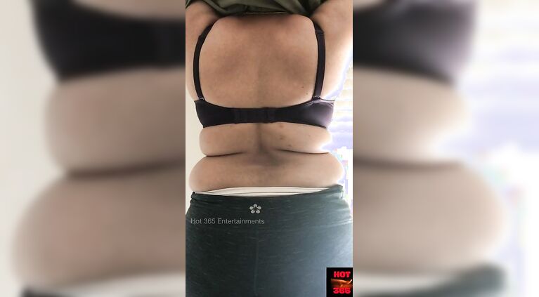 Sister in Law shows her Bra cleavage at house work