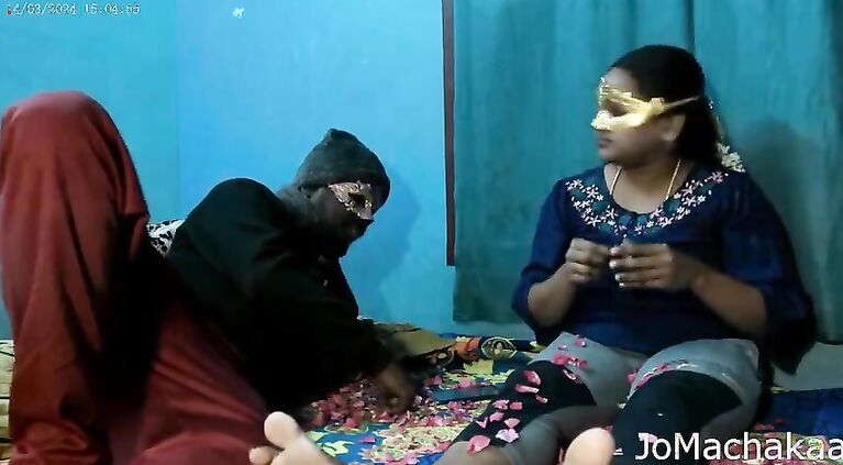 Indian couples playing with Milk and Enjoying Fuck