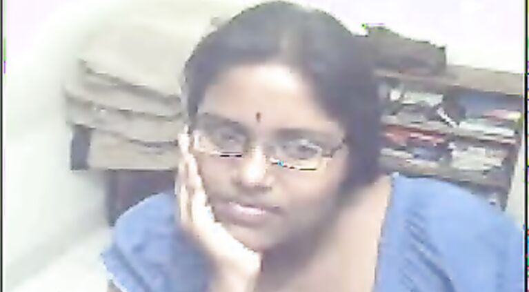 Indian girl giving her audition in studio showing her big juicy boobs on camera