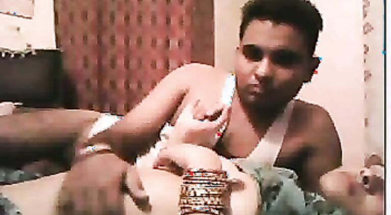 Ashish and his young sexy wife Pragyawati fucking hard while webcam showing live to public.